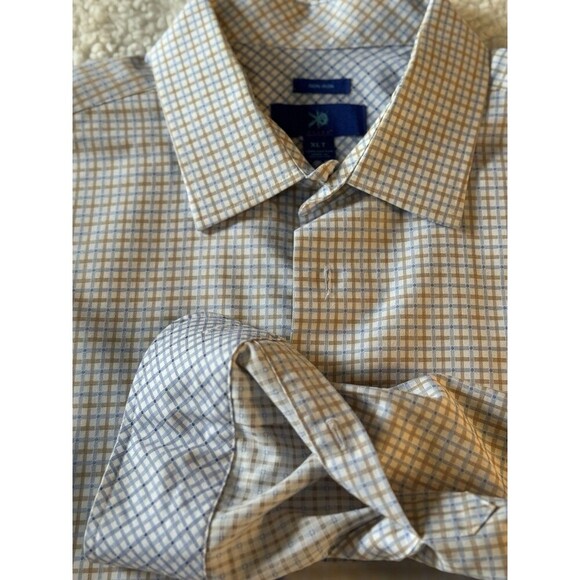 3 EGARA Men's Checked XLT Button Down Shirts Non Iron - Picture 3 of 14